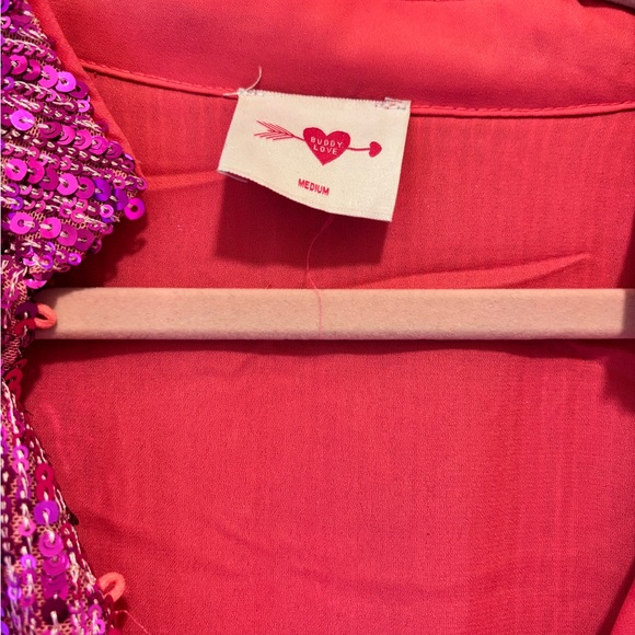 Buddy Love Pink Sequin Women's Dress - Picture 2 of 5